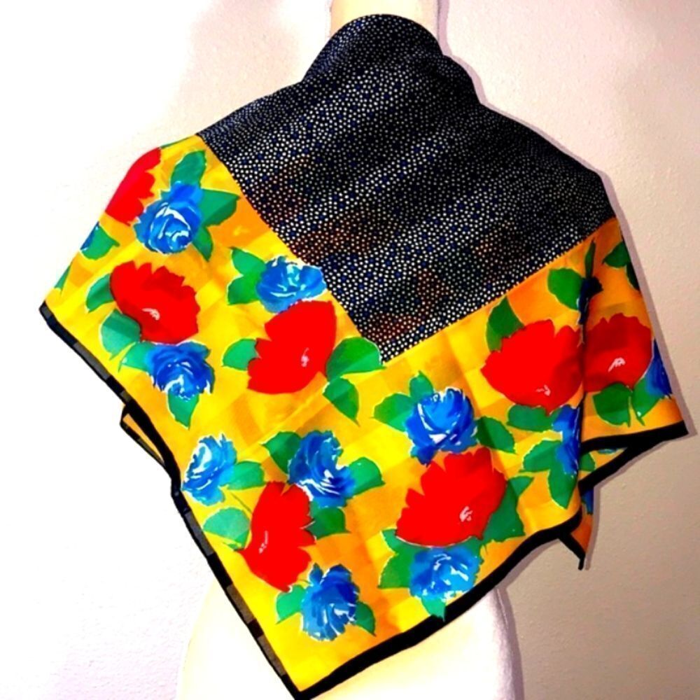 VTG FLORAL SCARF - Picture 3 of 7